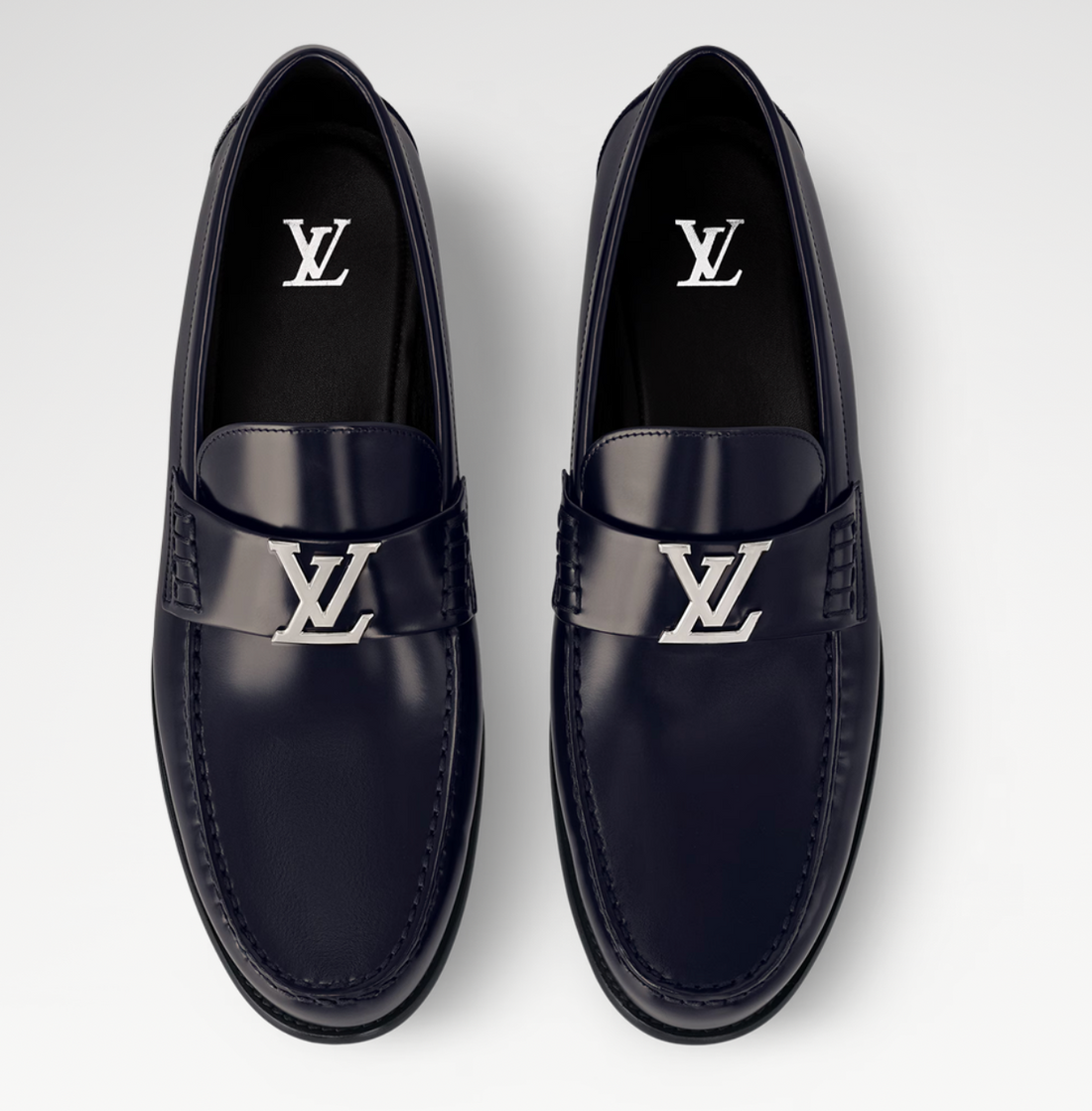 Louis Vuitton Major Loafer Leather Navy