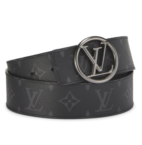 Louis Vuitton Circle Buckle Belt Eclipse