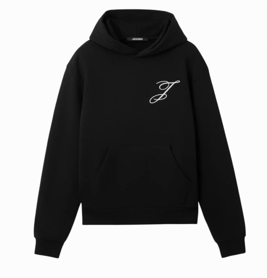 Jacquemus Hoodie Logo EmbroideryBlack