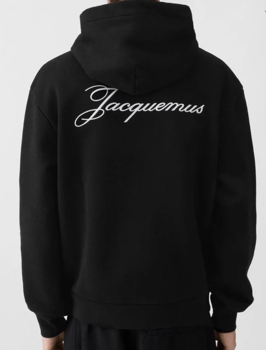 Jacquemus Hoodie Logo EmbroideryBlack