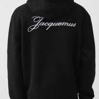Jacquemus Hoodie Logo EmbroideryBlack
