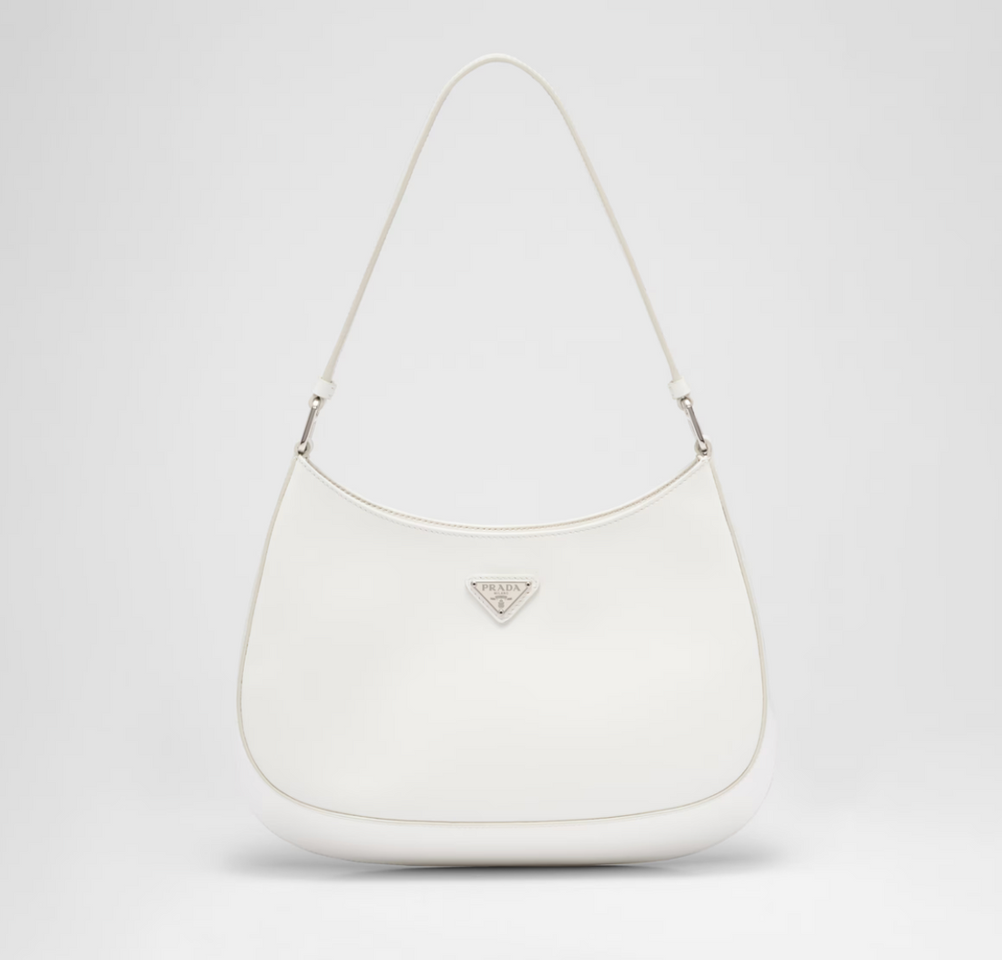 Prada Cleo Brushed Leather Shoulder Bag