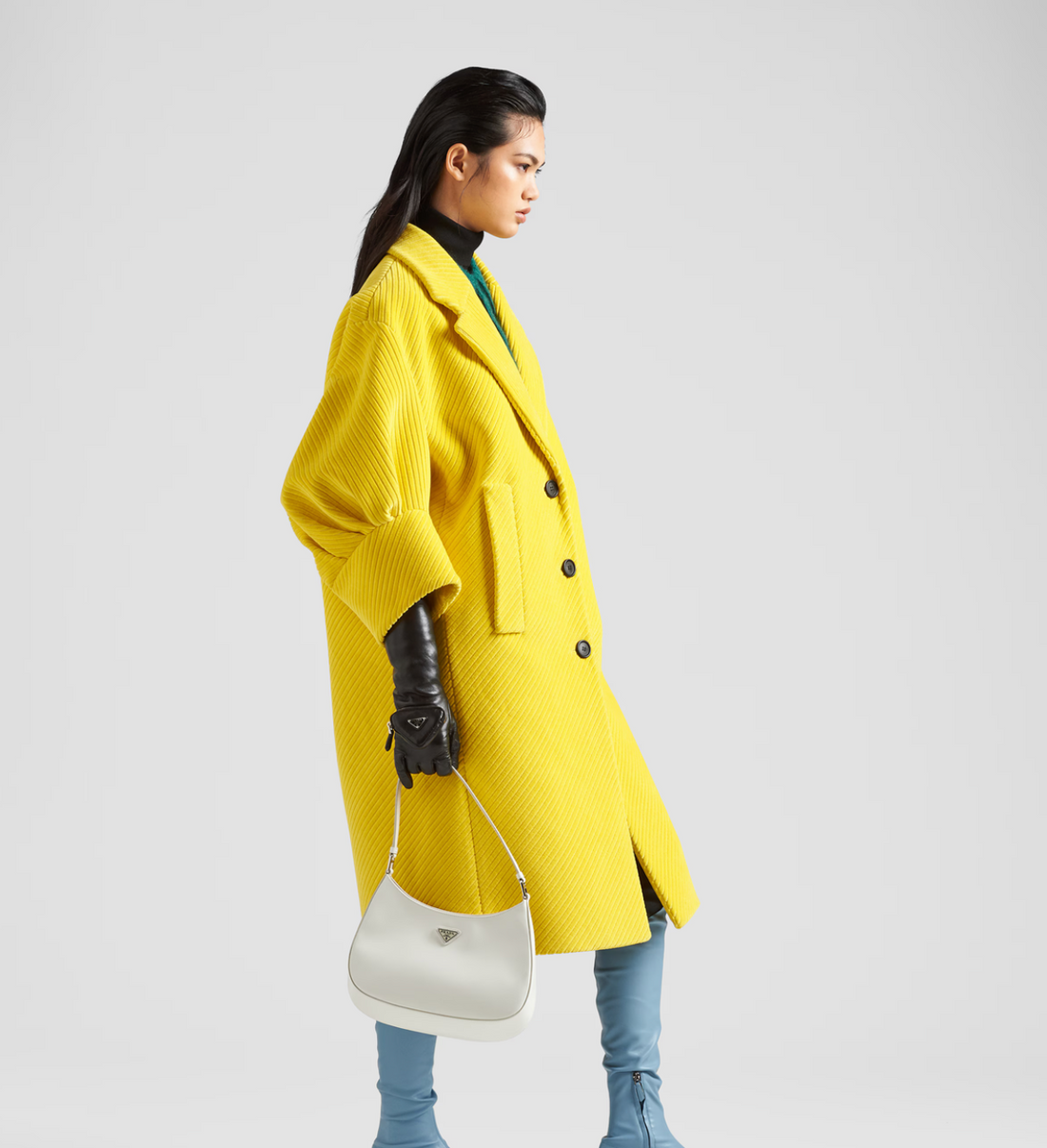 Prada Cleo Brushed Leather Shoulder Bag