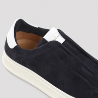 Kiton Suede Slip On Sneakers