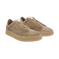 Kiton Suede Slip On Sneakers