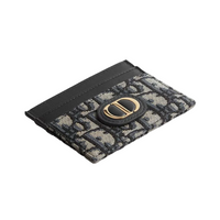 Dior 30 Montaigne Oblique Card Holder CD signature on the front