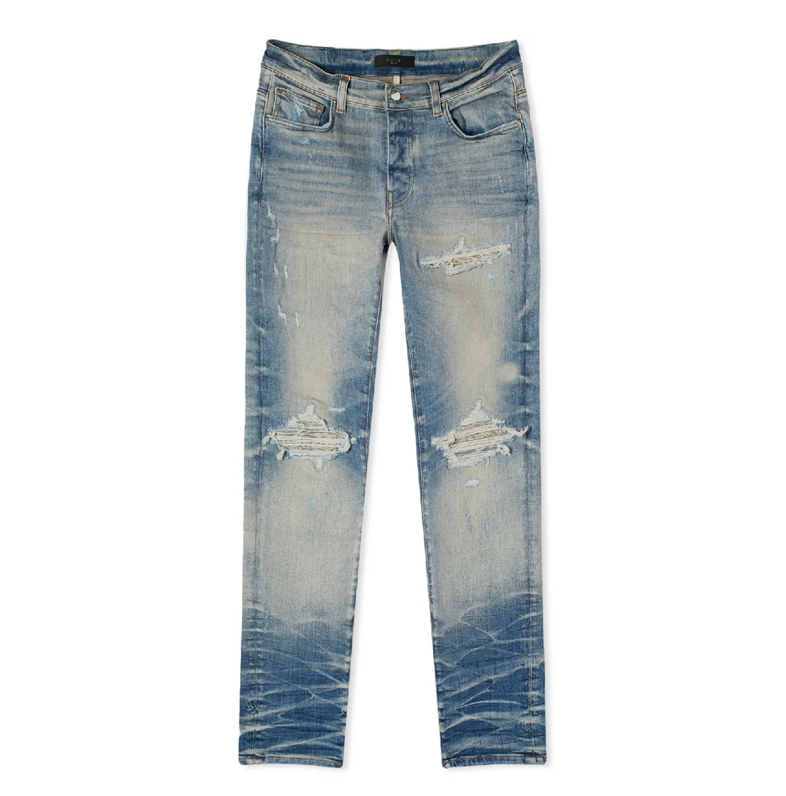 Amiri Bandana Jacquard MX1 Jeans Vintage Indigo Blue