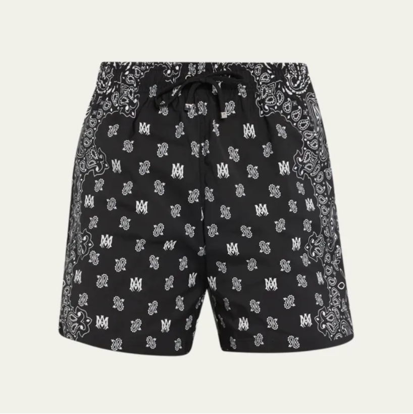 Amiri Bandana Paisley Swim Trunks