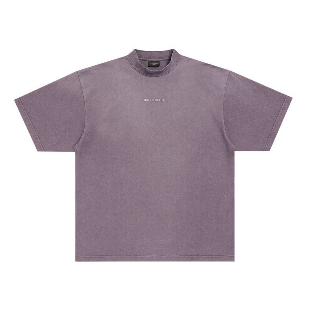 Balenciaga Purple Washed Logo T-Shirt