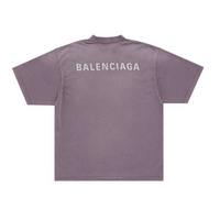 Balenciaga Purple Washed Logo T-Shirt