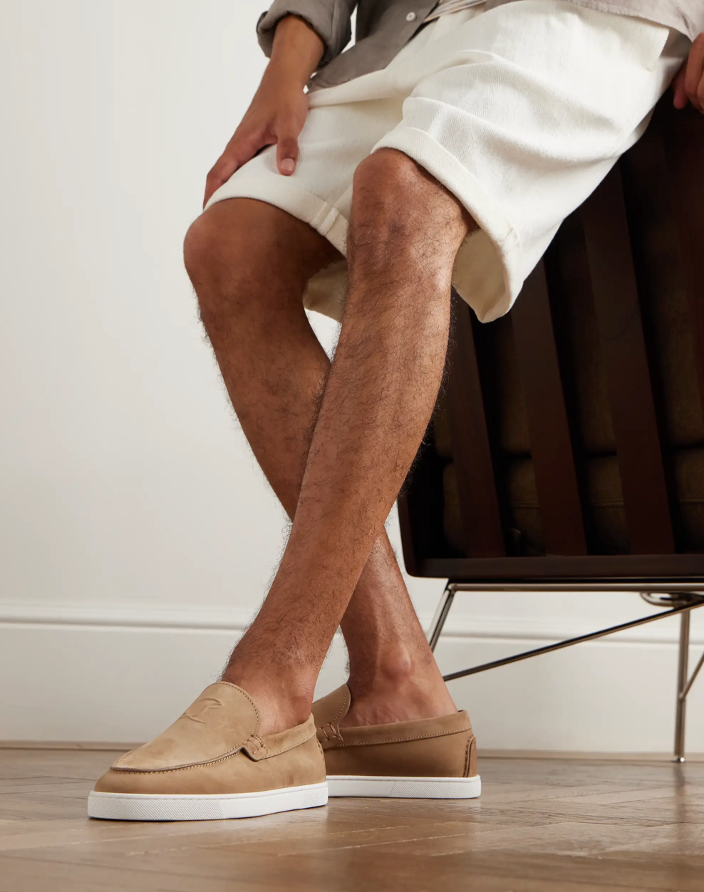 Christian Louboutin Moonboat Suede Loafer