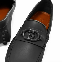 Gucci Ayrton GG Black Leather Loafer