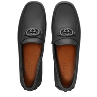 Gucci Ayrton GG Black Leather Loafer