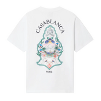 Casablanca White Hotel Emblem T-Shirt