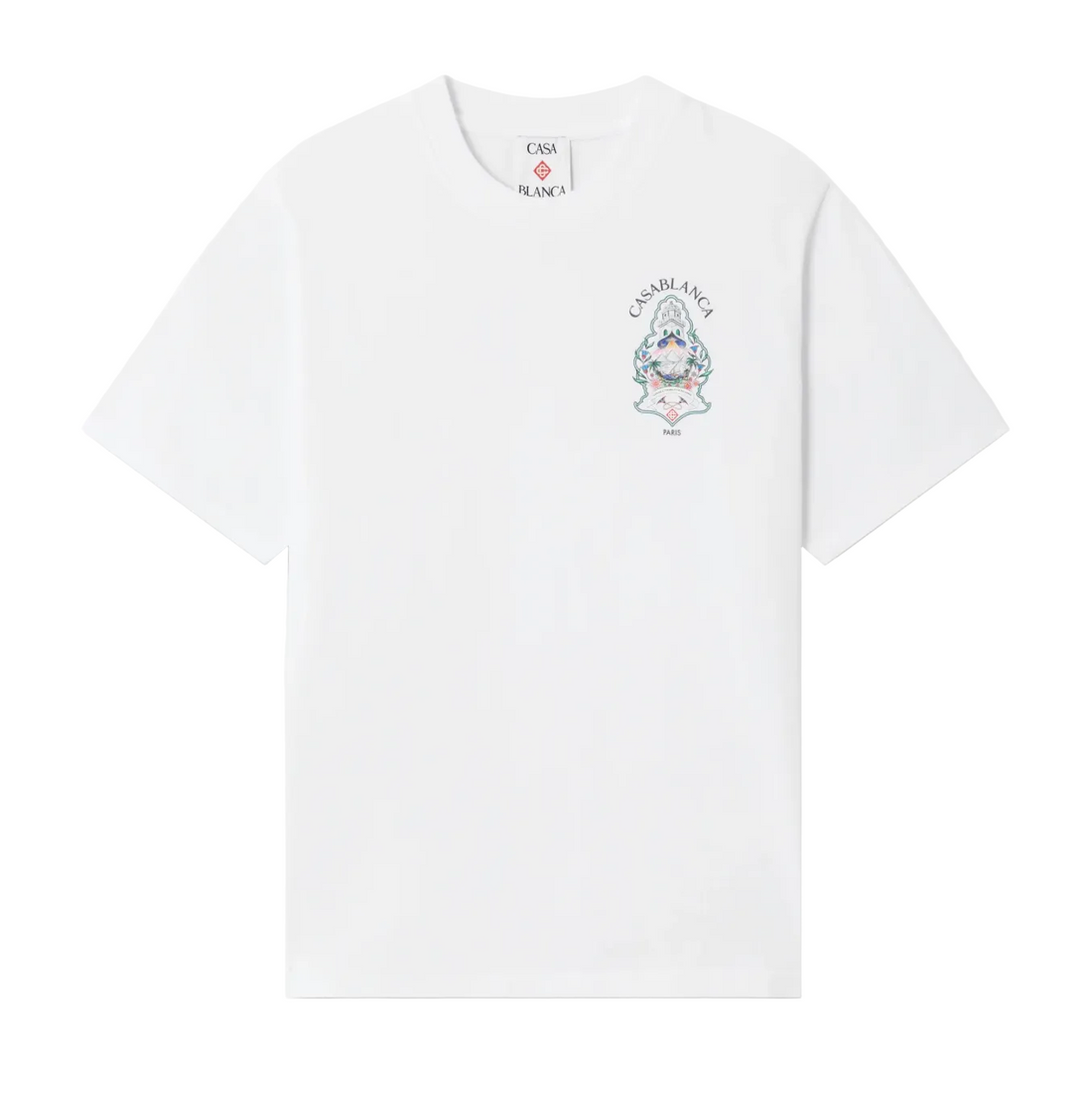 Casablanca White Hotel Emblem T-Shirt