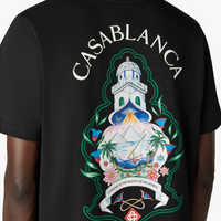 Casablanca Black Hotel Emblem T-Shirt