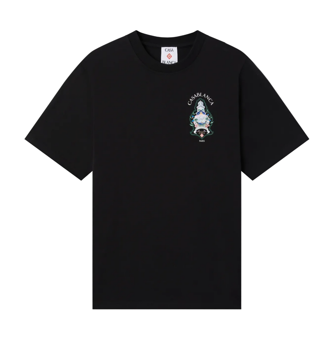 Casablanca Black Hotel Emblem T-Shirt
