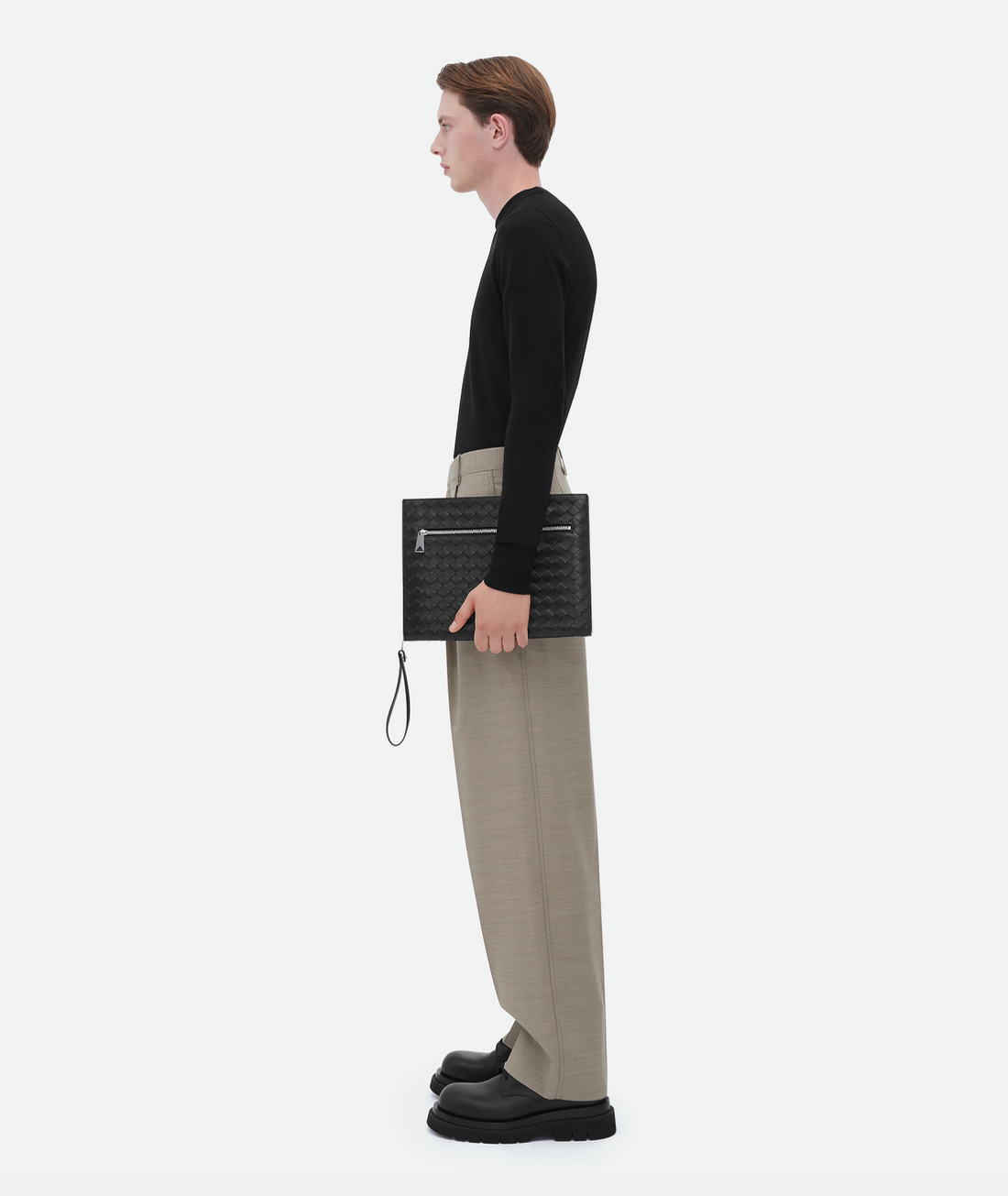Bottega Veneta Intrecciato Leather Document Case