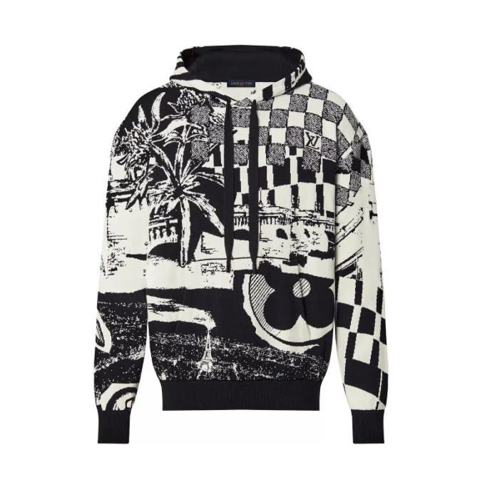 Louis Vuitton Parisian Collage Jacquard Hoodie