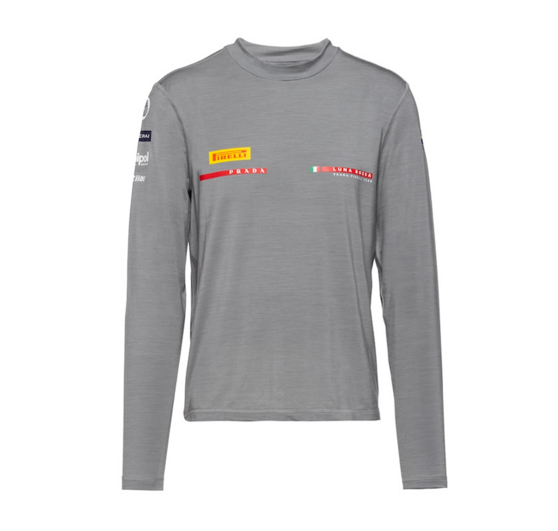Prada Luna Rossa Long Sleeve T-Shirt