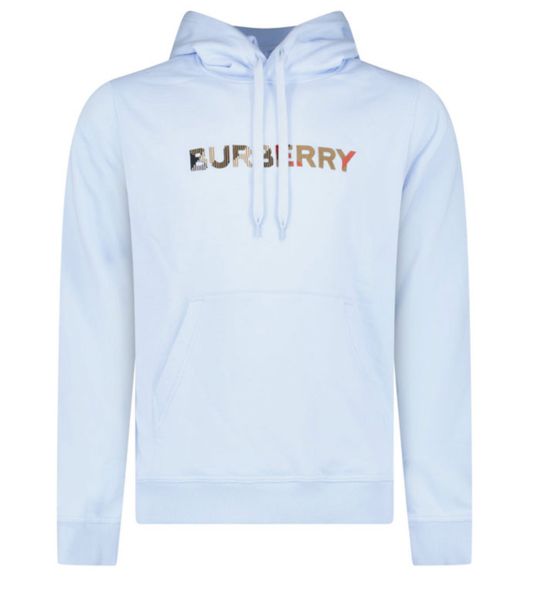 Burberry Check Embroidery Logo Hoodie
