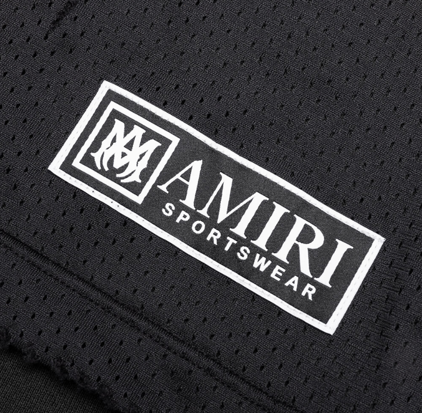 Amiri MA Star Mesh Hoodie Black