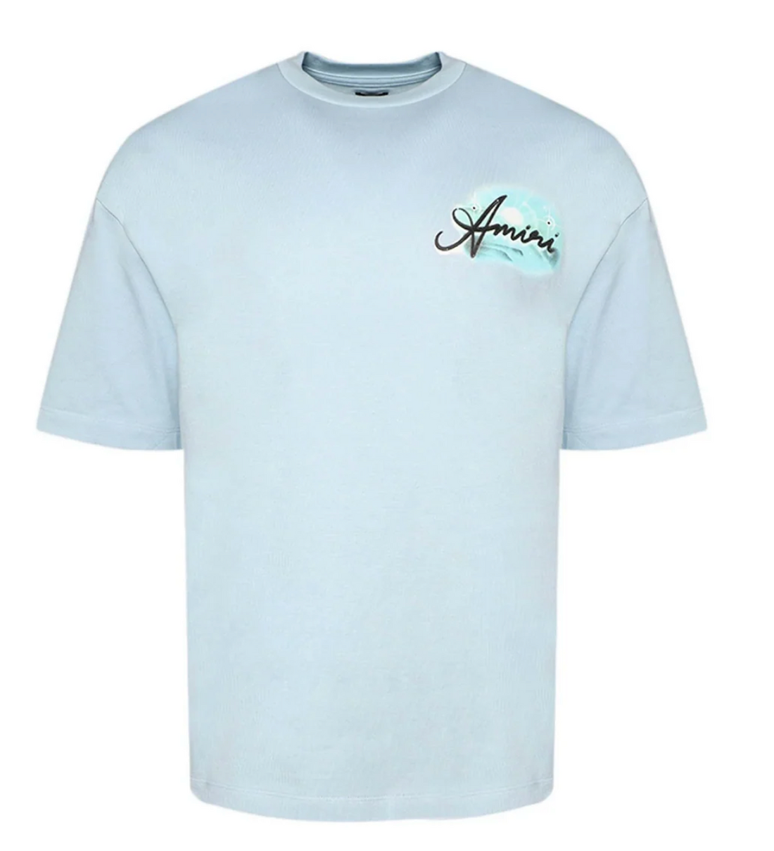 Amiri Paradise Airbrush Cerulean T-Shirt