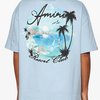 Amiri Paradise Airbrush Cerulean T-Shirt
