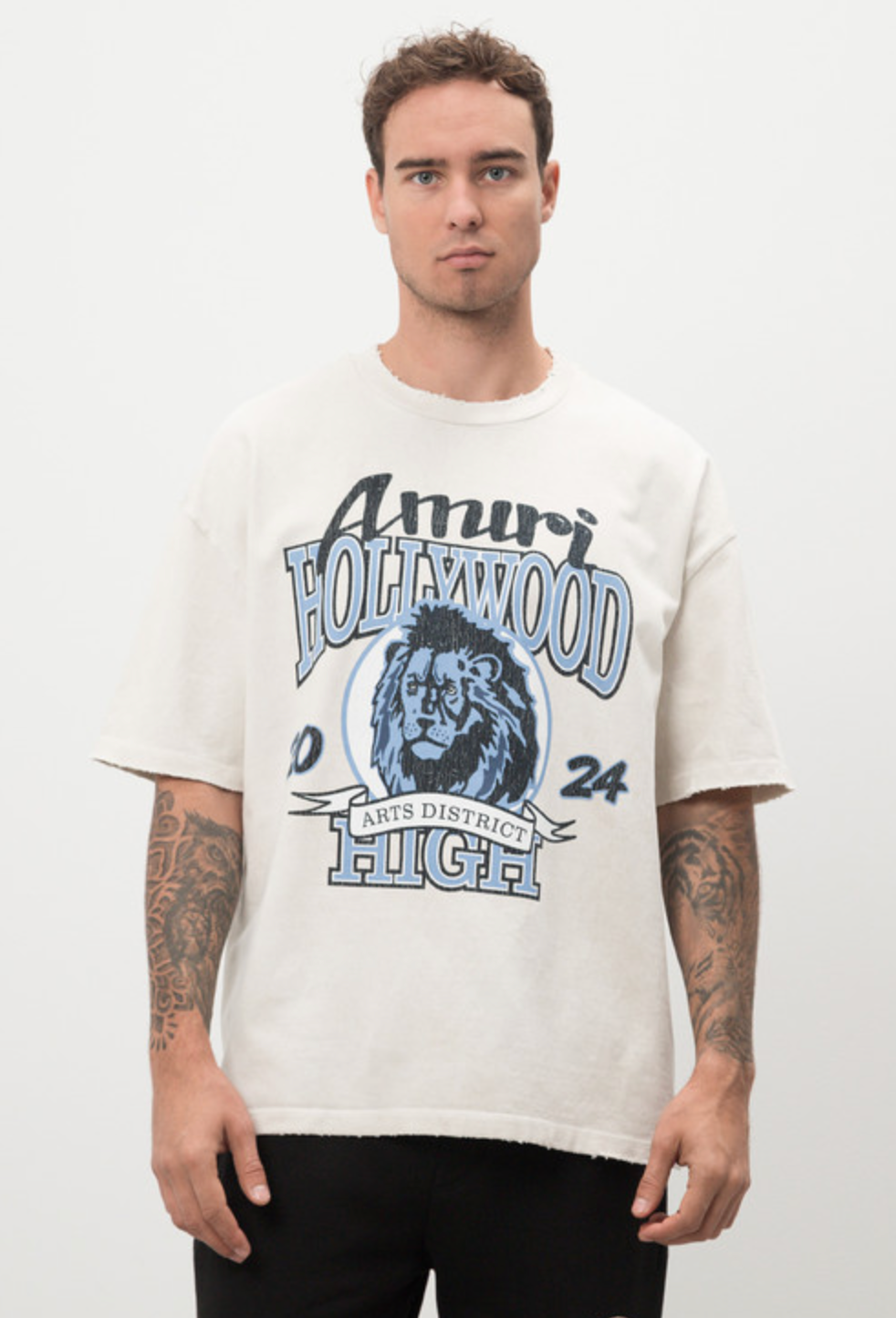 Amiri High Lion Skater Alabaster T-Shirt