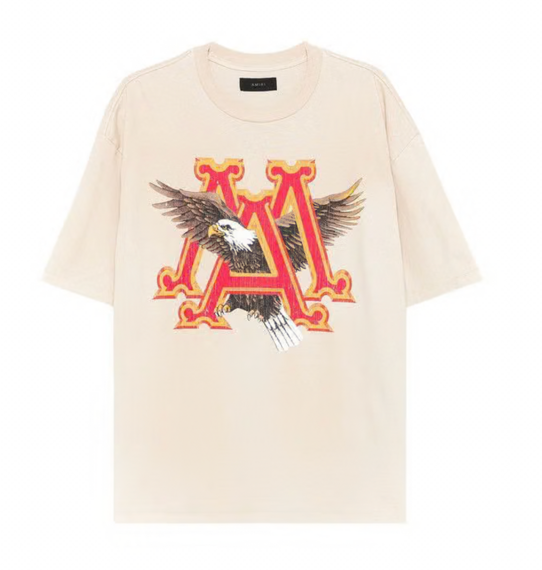 Amiri Vintage MA Eagle Oversized T-Shirt Alabaster