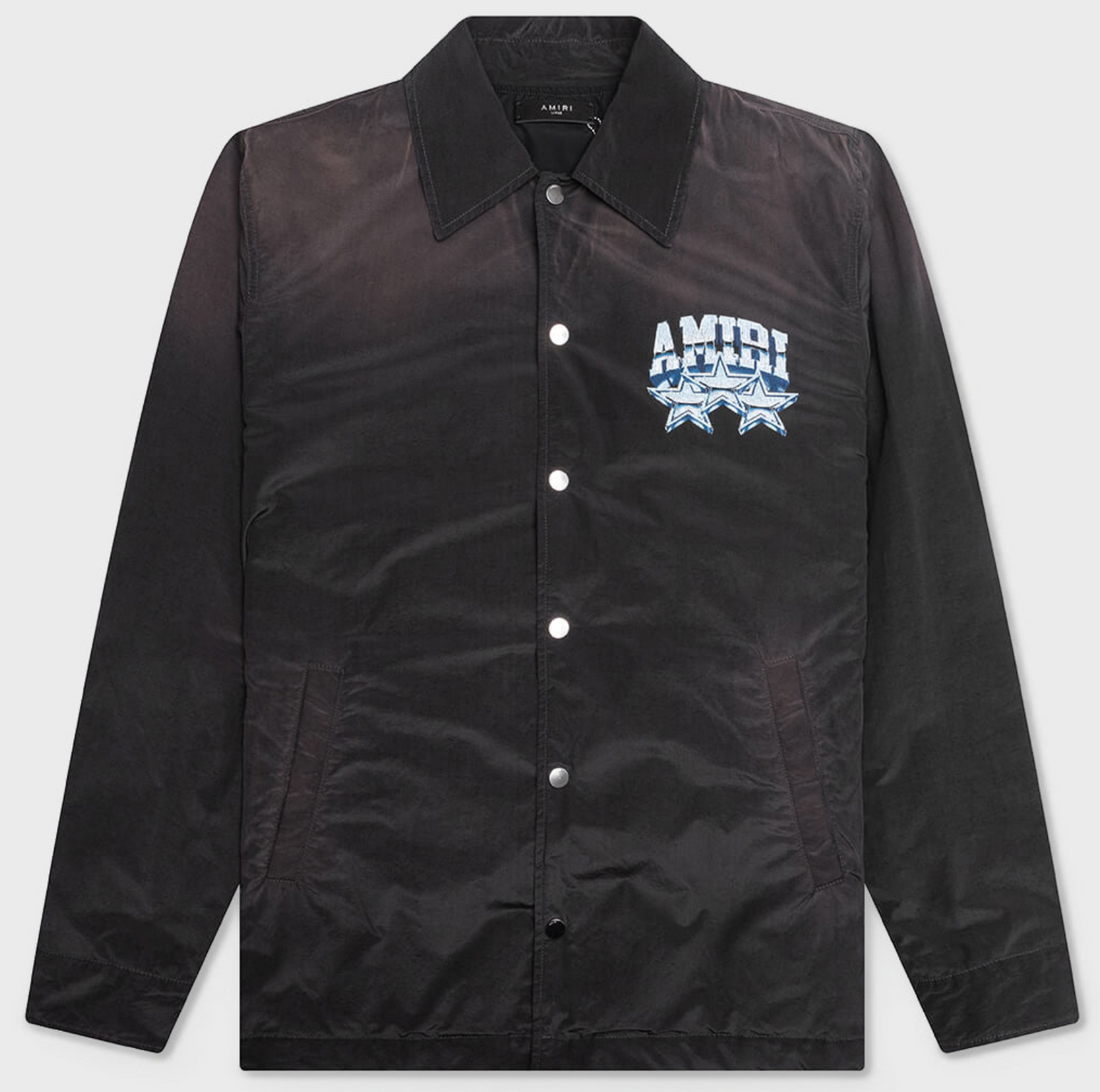 Amiri Championship Coach Jacket Black