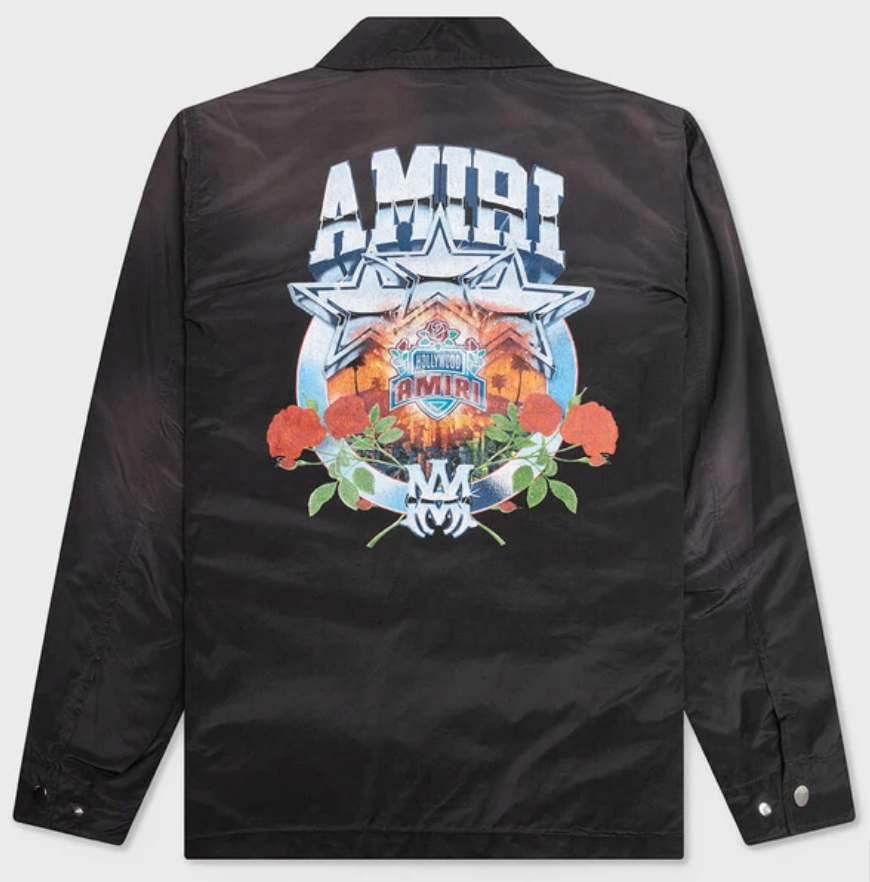 Amiri Championship Coach Jacket Black