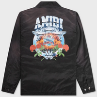 Amiri Championship Coach Jacket Black