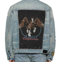 Amiri Vintage Pegasus Denim Jacket Antique Indigo