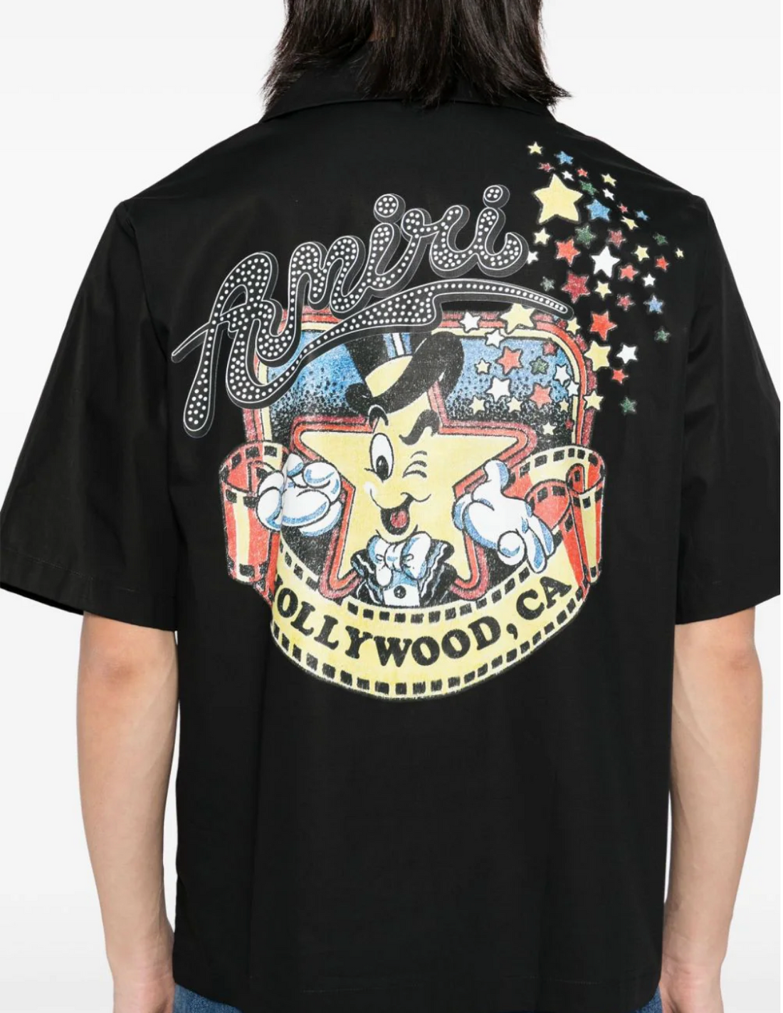 Amiri Mr. Hollywood Camp Shirt Black