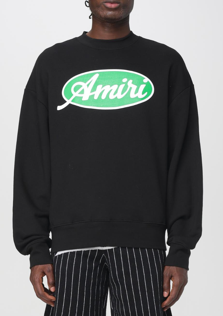 Amiri Oval Oversized Sweatshirt Black