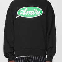 Amiri Oval Oversized Sweatshirt Black