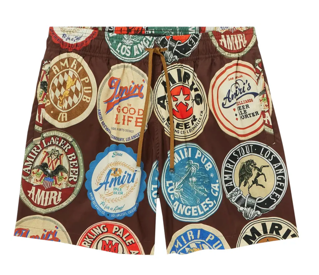 Amiri Coasters Swimshorts Chocolate