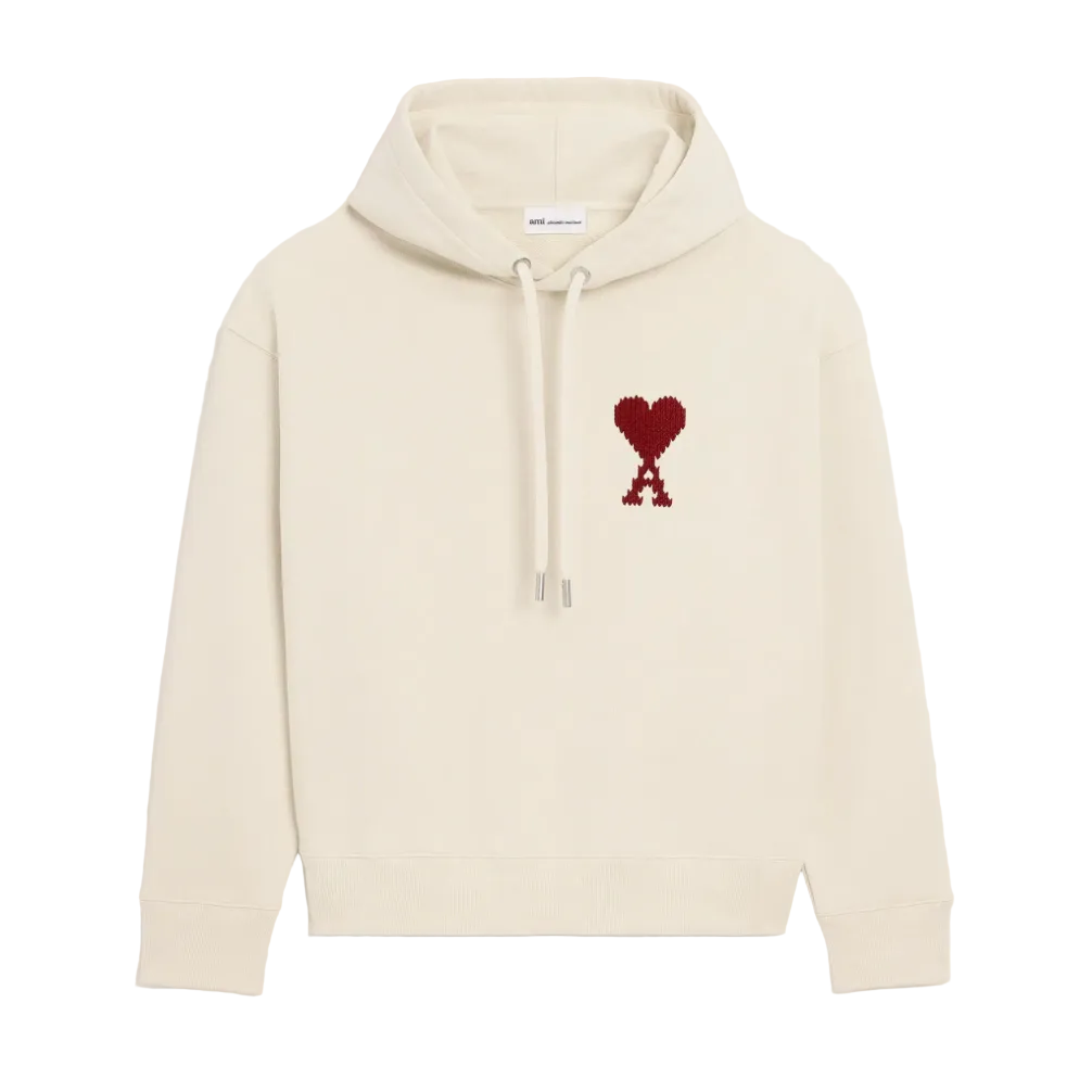 Ami Paris Zigzag Embroidery Hoodie