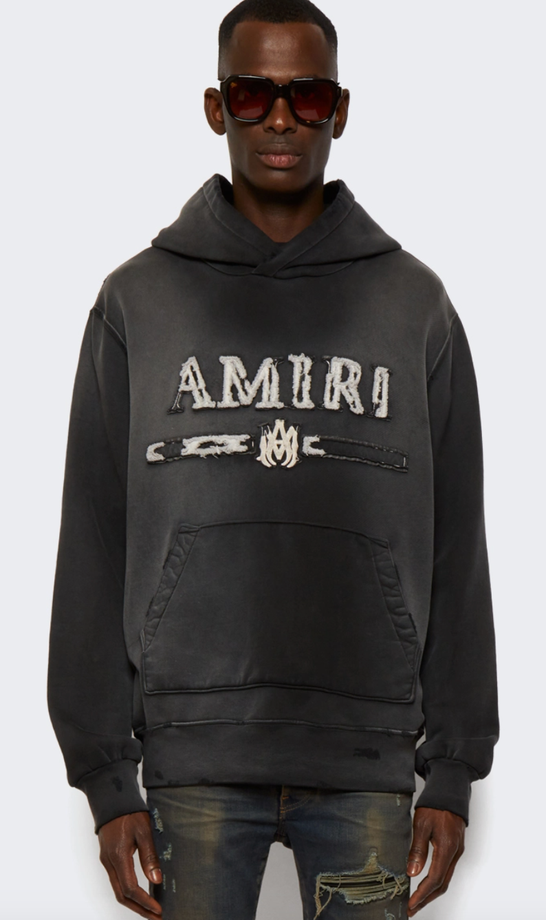 Amiri MA Bar Applique Hoodie