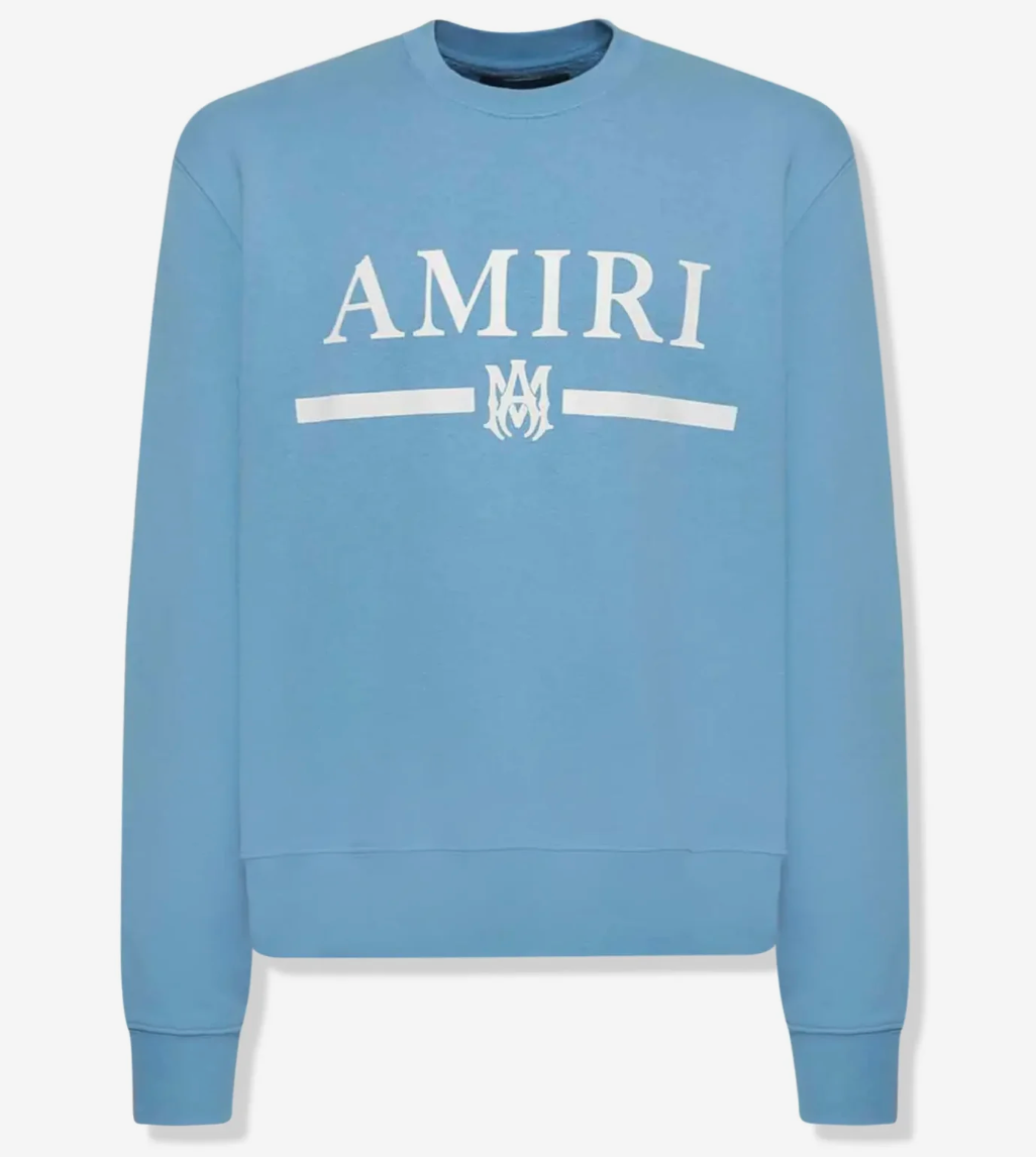 Amiri MA Bar Sweatshirt Carolina Blue