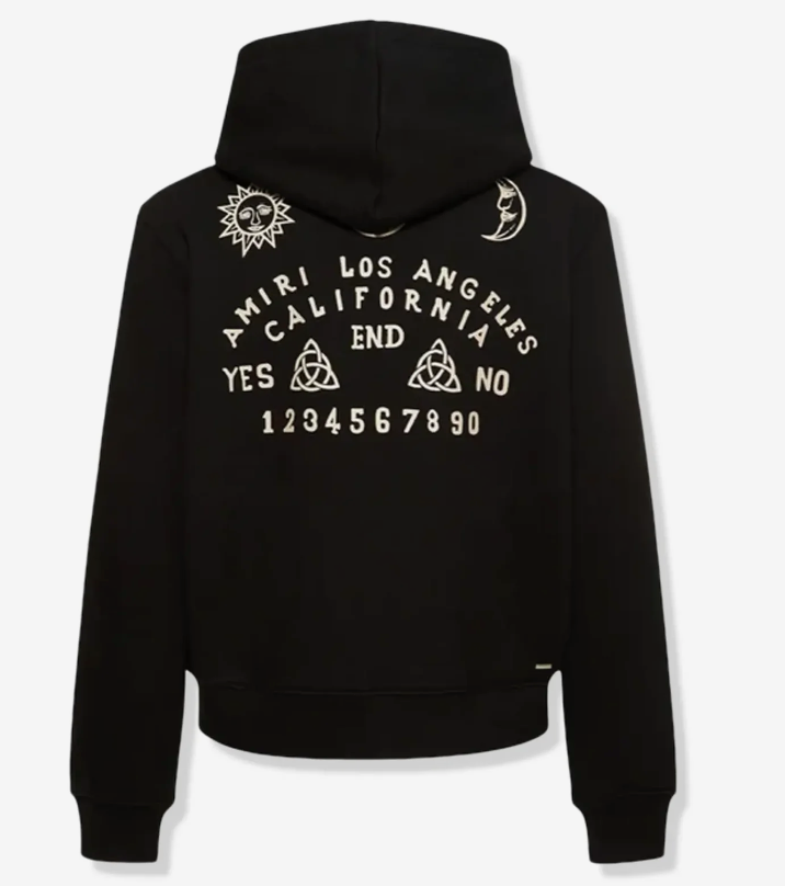 Amiri OUIJA Board Hoodie Black