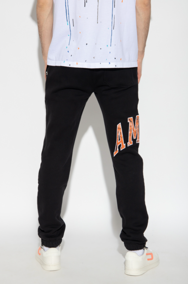 Pantalon De Survêtement Amiri Gris Polaire Avec Bandana - Taille L, Neuf Avec étiquettes