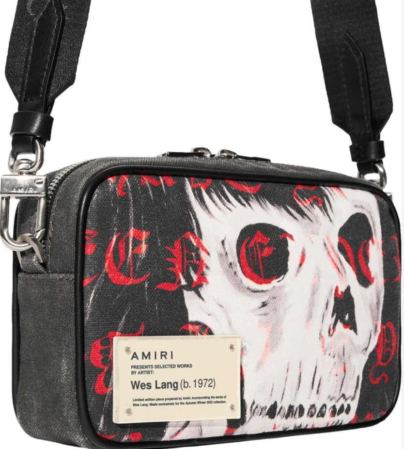 Amiri x Wes Lang Skull Camera Bag