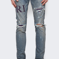 Amiri Serif Logo Jeans Clay Indigo