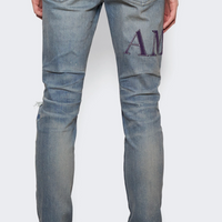 Amiri Serif Logo Jeans Clay Indigo