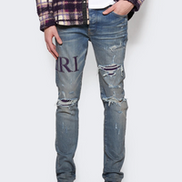 Amiri Serif Logo Jeans Clay Indigo