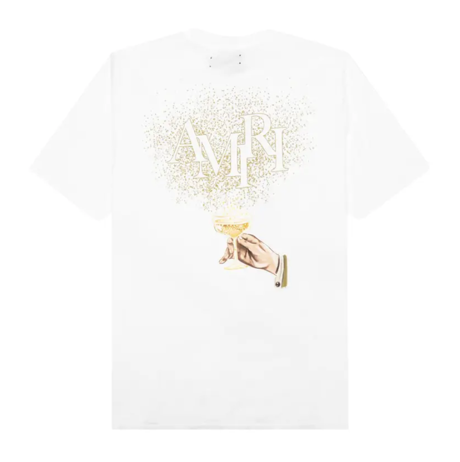 Amiri Crystal Champagne T-Shirt