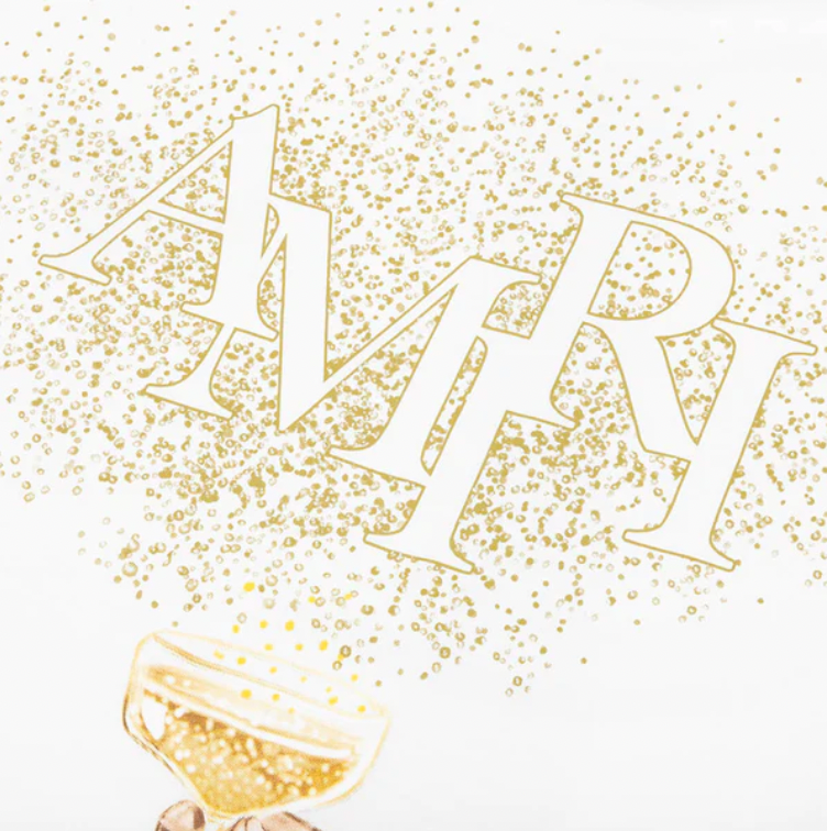 Amiri Crystal Champagne T-Shirt