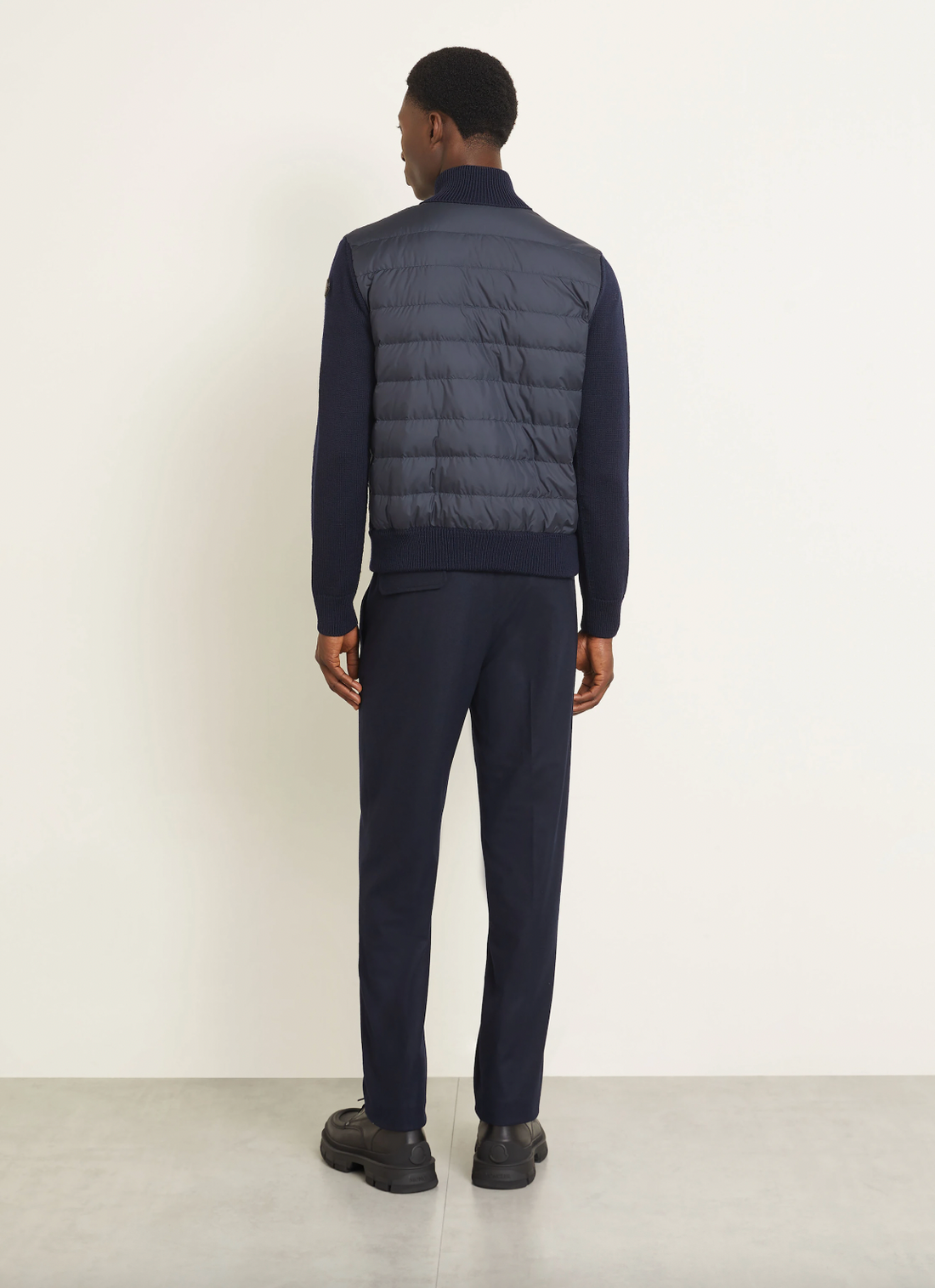 Moncler Down Cardigan Navy